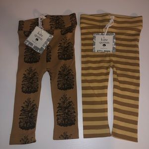 2 NWT kate quinn leggings size 3-6 months